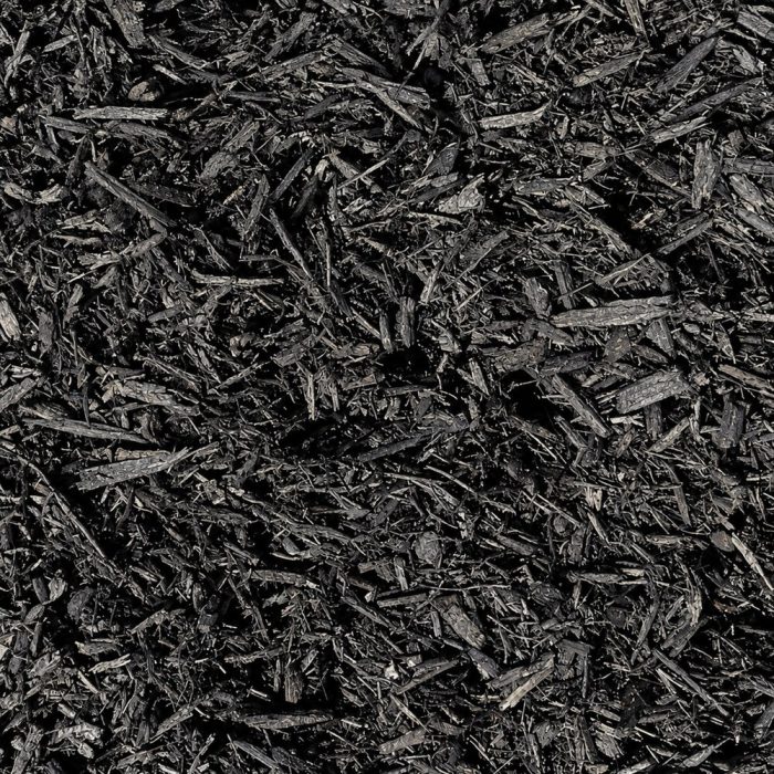 Black cypress mulch texture close-up in Windermere, FL