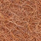 Pine straw mulch texture close-up in Windermere, FL
